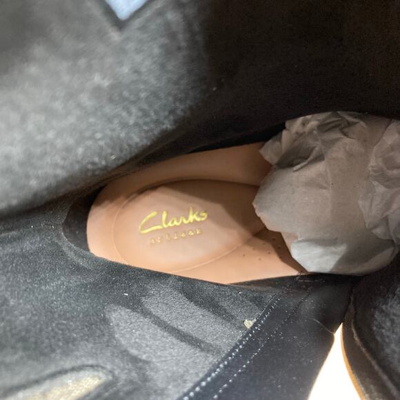 Clarks Loriini May Suede Bootie Sz 11 M Mole Grey Suede(Brown) New - Picture 11 of 11